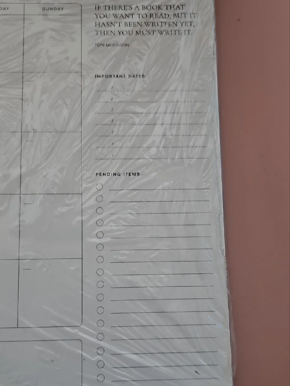 NIP G&C Legal Pad and Undated Monthly Calendar